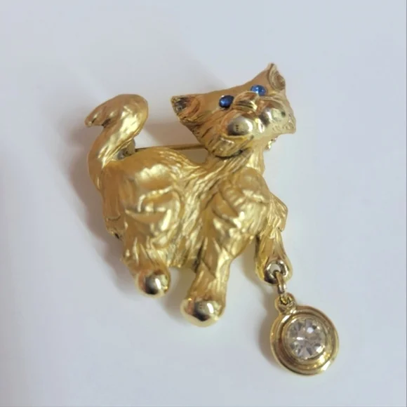 Vintage Giusti Cat Brooch - Picture 2 of 6